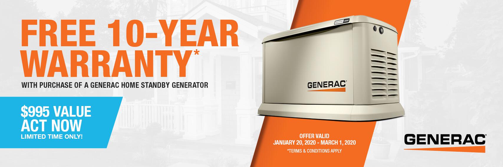 Homestandby Generator Deal | Warranty Offer | Generac Dealer | Westerly, RI